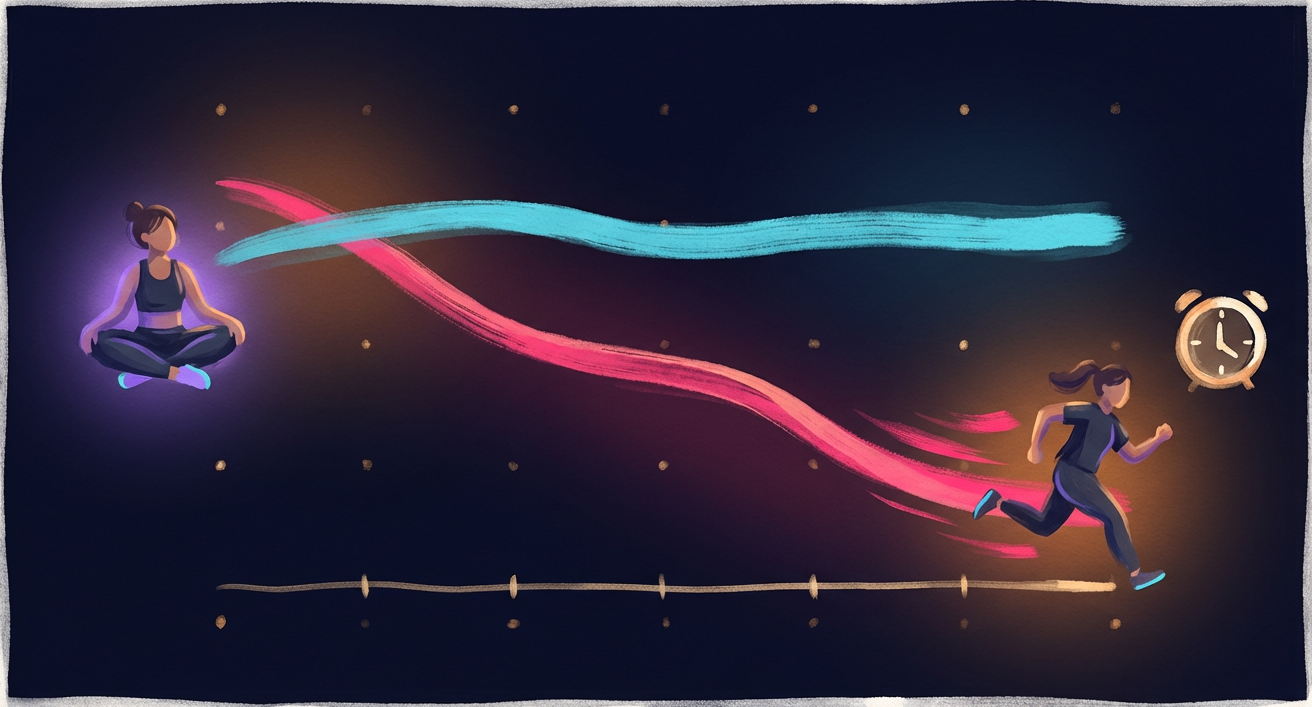 Chart showing steady heart rate with gradually improving pace over 90 minutes